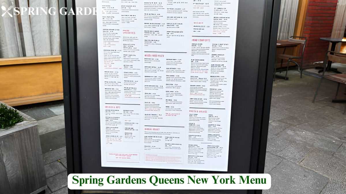 spring gardens queens new york menu