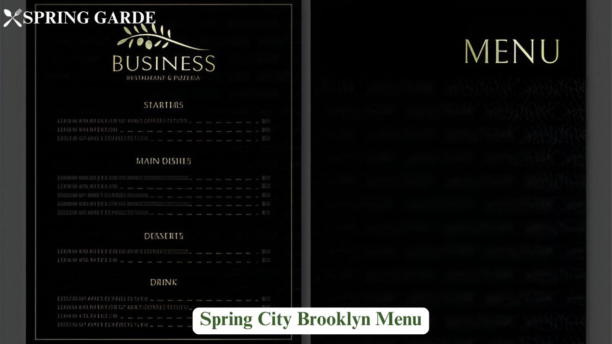 spring city brooklyn menu
